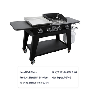 Grills à gaz d'extérieur grade alimentaire 4 brûleurs gril au propane <span class=keywords><strong>plancha</strong></span> gaz <span class=keywords><strong>plaque</strong></span> plate gril à vendre - Product Image 2