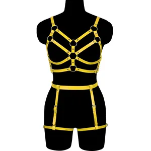 wholesale exotic bondage striptease carnival Erotic Women's Underwear Sets Sexy Leather Lingerie