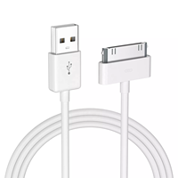 Câble de données USB Micro A vers 30 broches pour téléphone 4 4s, pour iPad, pour iPod 2 3, cordon de charge rapide pour téléphone