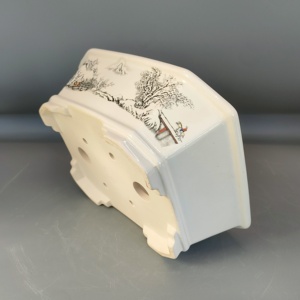 Vaso bonsai smaltato rettangolare vaso bonsai Yixing con pittura <span class=keywords><strong>di</strong></span> lavaggio - Product Image 4