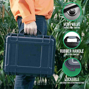 Échantillon gratuit Conception personnalisée Coque rigide Durable Eva Matériau Mousse Fermeture éclair Étanche Carry Storage Case Factory Direct - Product Image 4