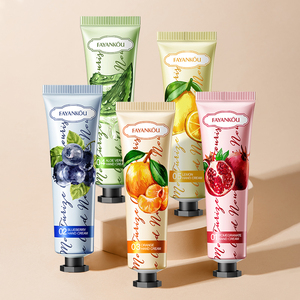 Coffret Cadeau Crème Mains Botanique aux Fruits FAYANKOU Marque Privée OEM – Acide Hyaluronique Hydratant, Blanchissant et Nourrissant - Product Image 1