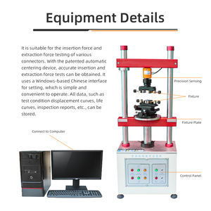 <span class=keywords><strong>Machine</strong></span> de <span class=keywords><strong>test</strong></span> de force d'insertion et d'extraction automatique 1220S |   Tests de durabilité et de précision élevées pour les connecteurs de ports USB, garantie 1 an - Product Image 3