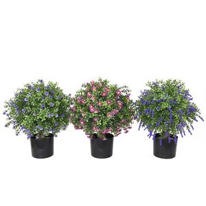 <span class=keywords><strong>Amazon</strong></span> vende insertos de suelo de <span class=keywords><strong>plantas</strong></span> <span class=keywords><strong>artificiales</strong></span> flores de plástico árbol lavanda para decoración de jardín - Product Image 2