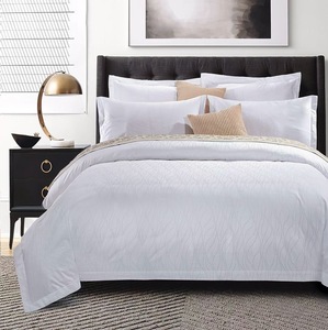 Vải <span class=keywords><strong>satin</strong></span> cotton 100% trơn 400TC - Chất liệu ga trải giường khách sạn màu trắng cuộn, chiều rộng 100-120 inch dùng để sản xuất đồ trải giường - Product Image 3