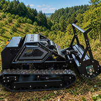 Débroussailleuse forestière télécommandée robuste pour défrichage, broyeur de gazon et machine de débroussaillage pour sous-bois, arbustes, lianes et petits arbres