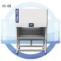 Cabina de seguridad biológica SCITEK Clase I, acero inoxidable 304, superficie de trabajo de 750 mm, controlador por microprocesador para laboratorio