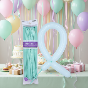 Globos de Látex Decotex 260s Verde Pastel 50 Piezas Decoración para Fiestas Cumpleaños - Product Image 4