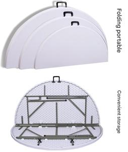 <span class=keywords><strong>Tavolo</strong></span> <span class=keywords><strong>Rotondo</strong></span> Pieghevole in HDPE Moderno e Portatile, Bestseller per Arredamento <span class=keywords><strong>Esterno</strong></span> ed Eventi Gastronomici - Product Image 1