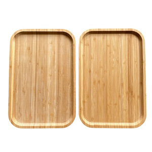 Bandejas de Servir de Bambú 25x15x2cm 30x20x2cm para Uso en Restaurantes, Diseño de Madera, Calidad para el Hogar - Product Image 1