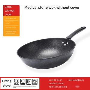 Estufa de cocina de gas de Venta caliente de fábrica <span class=keywords><strong>Wok</strong></span> de acero al carbono antiadherente azul a la parrilla con el <span class=keywords><strong>precio</strong></span> competitivo - Product Image 5