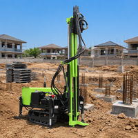 Pile driver portable multifonctionnel pour poteaux photovoltaïques solaires, pile driver à spirale pour le sol, adapté au forage dans la roche dure