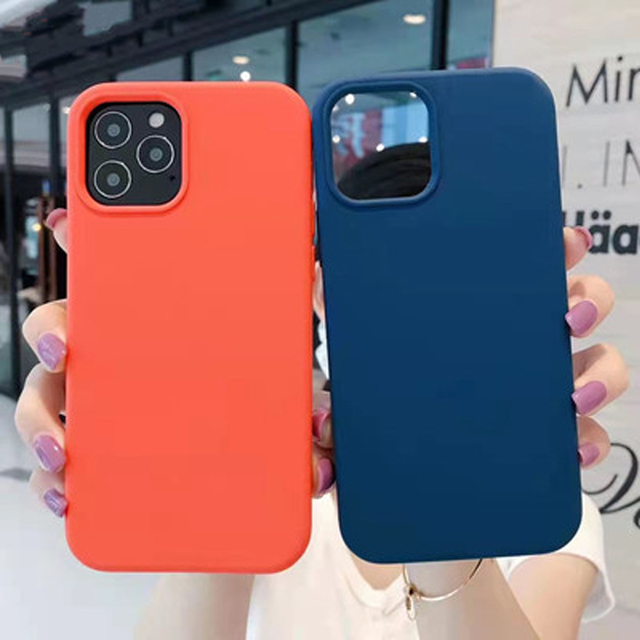 Shockproof Original Liquid Silicone Case Mobile Phone Case for iPhone 12 13 Pro Max with LOGO Microfiber Inside
