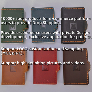 Portafoglio in Vera Pelle con Clip Portadenaro in Metallo Antifurto in Lega di Alluminio, Doppio Scomparto, Novità 2024 - Product Image 6