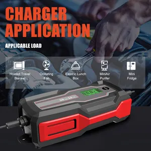 10A Fast Charging High Power Smart 6V 12V Auto Repair STD GM GEL LFP STD Battery Charger Car Trickle Battery Charger