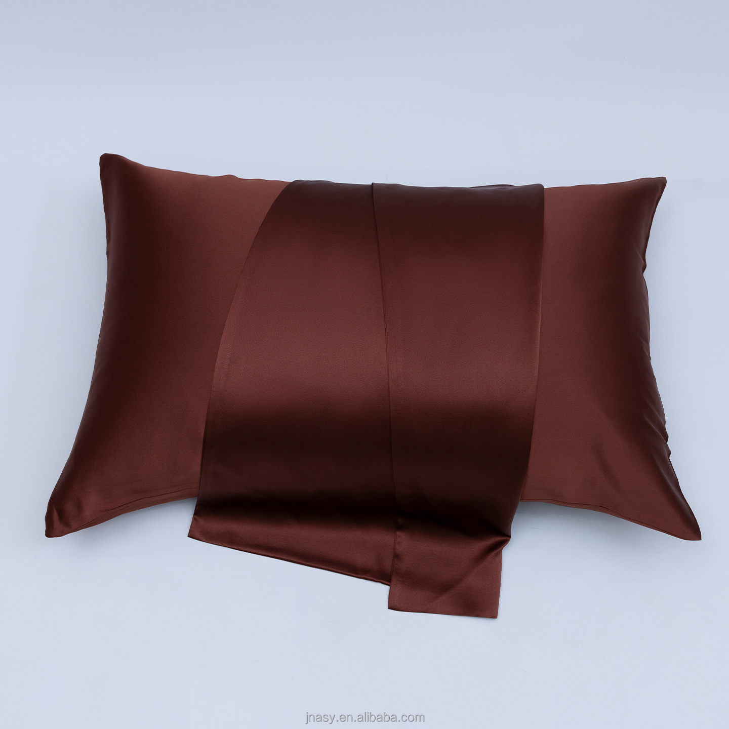 dakr red Heavyweight silk pillowcase