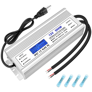 Controlador LED de 500 Vatios, Transformador de Alimentación Impermeable IP67, Salida de Bajo Voltaje de 90-140V CA a 12V CC, Adaptador con 3 Pines - Product Image 2