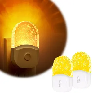 LOHAS 0.5W Dusk to Dawn Sensor Acrylique LED Night Lights Warm Amber 1800K 3000K Dimmable Plug In Night Lights For Kids Room