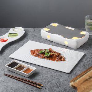 Piatto per Anatra alla Pechinese in Porcellana, Adatto al Microonde, Modello Quadrato Tf-107, Colore Solido, Design Moderno e Minimalista per Ristoranti Cinesi - Product Image 2