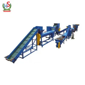 Waste Plastic Pet Bottle Crusher Waste Pet Scrap Washing Equipments Waste Recycled Pet Bottle Washing Line