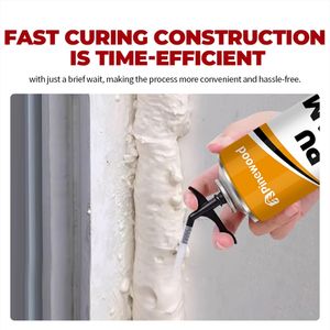 Scellant en <span class=keywords><strong>mousse</strong></span> de polyuréthane expansible isolant insonorisé imperméable pour le remplissage d'espaces adhésifs de mastic adhésif pour fenêtre de porte - Product Image 2