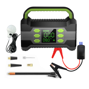 Nouvel arrivage : Démarreur de batterie portable 4-en-1 3000A pour voiture et moto avec lampe LED et compresseur d'air - Product Image 1
