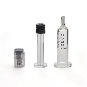 <b>Portable</b> 1ml Glass Luer <b>Lock</b> Applicator Syringe for Cosmetic Liquid Dispensing, Travel and Beauty Salon Use - Product Image 1