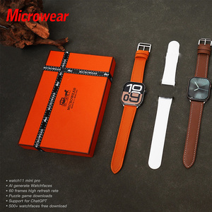 Nouvelle série 2026 Microwear S11 Pro Montre connectée AMOLED étanche IP68 avec réponse <span class=keywords><strong>WhatsApp</strong></span> et IA GPT 46mm Sport - Product Image 1