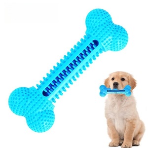 Hete aanbieding: Bijtbestendig kauwspeeltje voor honden, rundvlees & pinda smaak, golfbodemodel, voor gebitreiniging - Product Image 6
