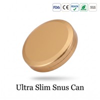 Boîte à snus fine en aluminium, personnalisable avec logo, hermétique, plus de 30 couleurs, format poche, OEM, en acier inoxydable, usinée par électro-érosion à fil