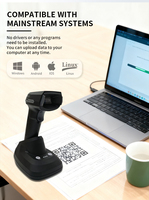 Escáner de Códigos de Barras 2D con Detección Automática HC-880BT, con Base de Carga