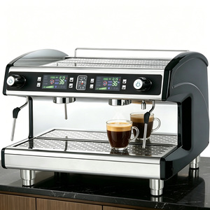เครื่องชงกาแฟสำหรับยิม สีดำด้าน เครื่องชงกาแฟเอสเพรสโซ่ เครื่องชงกาแฟเชิงพาณิชย์สำหรับร้านกาแฟ พร้อมหน้าจอ LED - Product Image 2