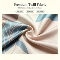 Ensemble de literie de luxe en coton 100% 200TC Twill, 4 pièces, housse de couette, drap, taie d'oreiller