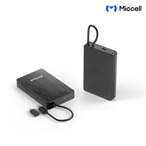 Batería Externa Portátil Magnética Miccell al por Mayor, Carga Rápida de 22.5W, 10000mAh, Incluye <span class=keywords><strong>Cable</strong></span> de Carga <span class=keywords><strong>Tipo</strong></span> <span class=keywords><strong>C</strong></span> - Product Image 6