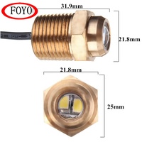 Foyo, marque haut de gamme, lumière LED en laiton pour bouchon de vidange, lumière sous-marine pour piscine, bateau et yacht, IP68