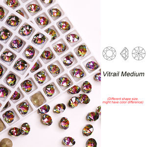 Paso Sico Rainbow Colors 3D Nail <span class=keywords><strong>Art</strong></span> Supplies Xirius <span class=keywords><strong>Chaton</strong></span> 8.1mm Strass en vrac pour la décoration des ongles - Product Image 5