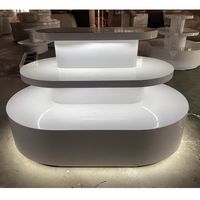 MDF/contreplaqué en bois 3 couches gondoles merchandising table d'affichage vitrine de vente au détail magasin luminaires affichage