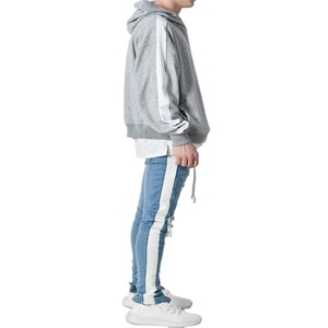 Sweats à capuche d'hiver pour hommes imprimés sur mesure, 100% coton molletonné avec poches latérales, vente en gros - Product Image 5