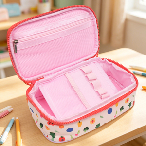 <span class=keywords><strong>Trousse</strong></span> à crayons esthétique avec motif frais pour adolescentes, pochette de papeterie pour l'école et le bureau, jolie <span class=keywords><strong>trousse</strong></span> de beauté - Product Image 1