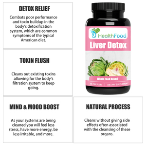 Wholesale Price Healthy Food <b>Supplement</b> Support Kidney Function Detoxification Vegetable Capsules Liver Detox Capsules 90 Caps - Product Image 3