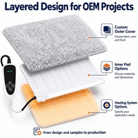 Fabricant de coussin chauffant pour animaux de compagnie en graphène avec logo personnalisé, OEM, ODM, marque privée, avec minuterie et température personnalisables pour les marques