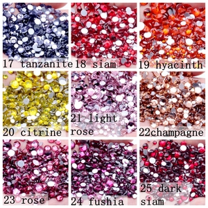 Offre Spéciale Strass Brillants SS10-SS30 5mm Pierres de Cristal à Dos Plat pour Ongles, à Coller, pour Nail Art DIY, Manucure en Verre, Vêtements et Sacs - Product Image 6