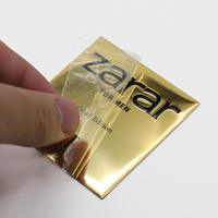 Étiquette de parfum personnalisée de qualité supérieure, en métal 3D, avec logo en feuille d'or gaufré, autocollant transparent pour emballage de parfum