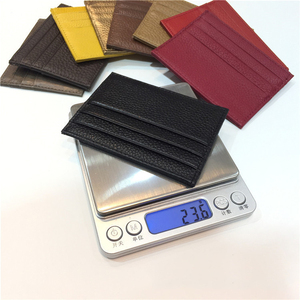 Tarjetero de Cuero Genuino para Mujer y Hombre, Delgado, con 7 Ranuras, Cartera de Cuero Real para Tarjetas de Crédito, Monedero para Tarjetas Bancarias, Embalaje con Logotipo Personalizado - Product Image 3