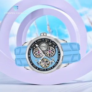 Reloj de Pulsera Mecánico con Tourbillon y Esqueleto para Hombre PAGANI DESIGN PD-YS022, Reloj Automático para Hombre con Correa de Caucho Fluorado - Product Image 3