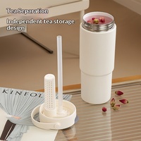 Mug Perjalanan Stainless Steel Kustom 30OZ Vakum Terisolasi Tutup Minuman Ganda Hadiah Promosi untuk Acara Perusahaan Hadiah Karyawan