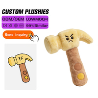Boneka Plush Bordir Custom 30cm, Hewan Boneka Lembut Lucu Isi Kapas PP, OEM ODM 100 Pcs MOQ, Dibuat Sesuai Pesanan untuk Hadiah dan Pajangan
