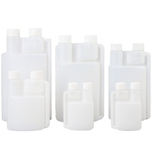 En stock : Bouteille à double col de 500 ml, bouteille doseuse en PE de 1 L, bouteille en plastique à double col pour additifs de carburant, flacon mère - Product Image 5
