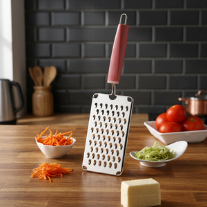 Anax Stainless Steel Manual <b>Vegetable</b> Grater Garlic Crusher Cheese <b>Shredder</b> Plastic Handle for Salad Kitchen Prep Sustainable - Product Image 3