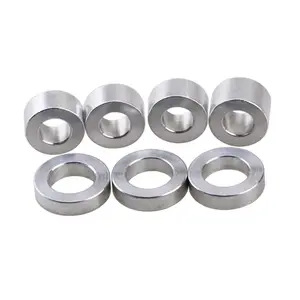 Customized length precision cutting metal aluminum washers M2-M12 Non Threaded round Aluminum Spacer